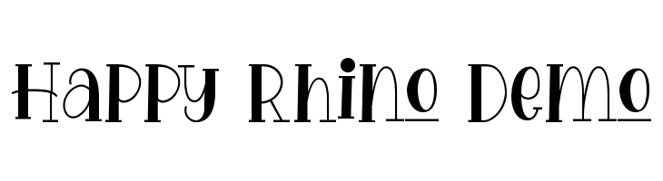 Happy Rhino Demo  フリーフォントのダウンロード