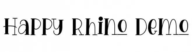 Happy Rhino Demo  Frei Schriftart Herunterladen
