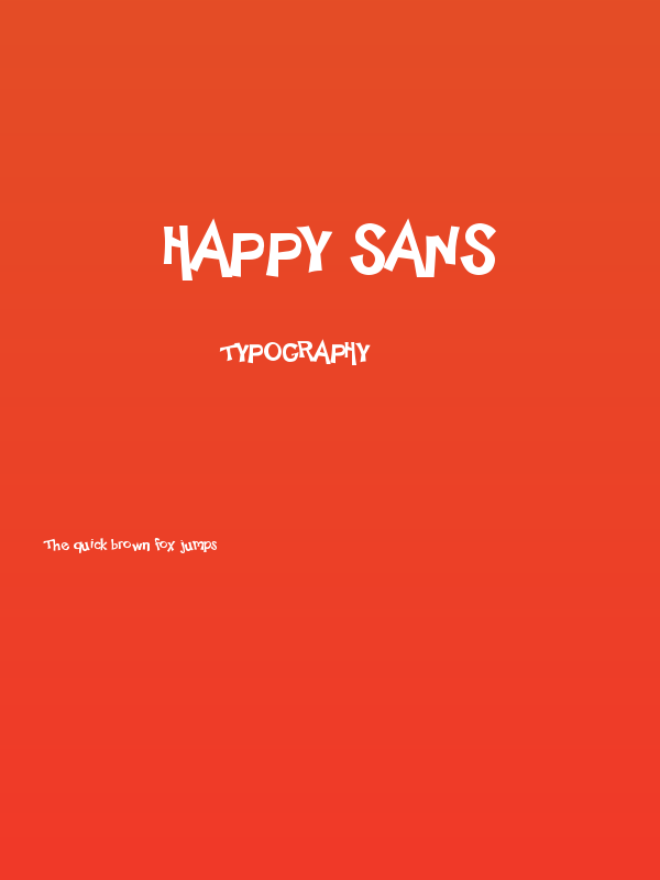 Happy Sans Poster