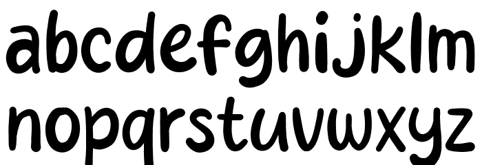 Happy Selfie Font LOWERCASE