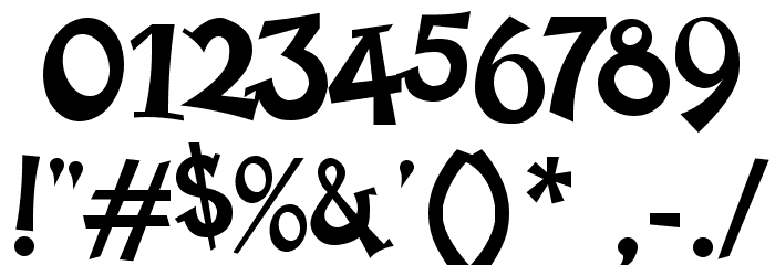 Happy Serif フォント その他の文字