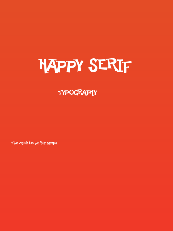 Happy Serif Poster