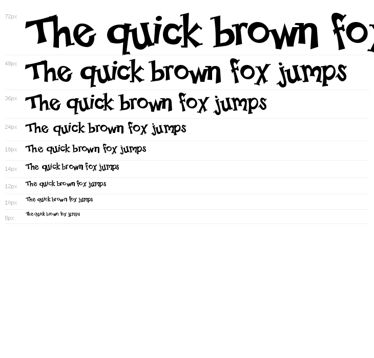 Happy Serif Waterfall