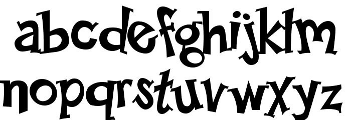 Happy Serif フォント 小文字