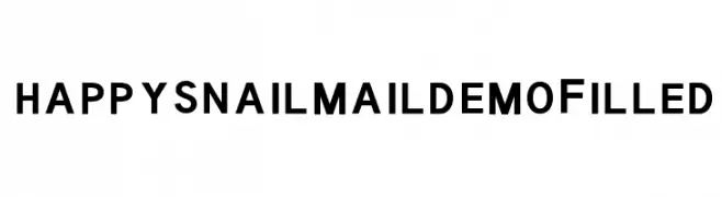 Happy Snail Mail DEMO Filled  免费字体下载