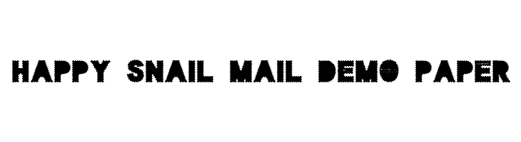 Happy Snail Mail DEMO Paper  baixar fontes gratis