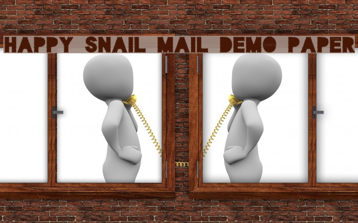 Happy Snail Mail DEMO Paper Font examples