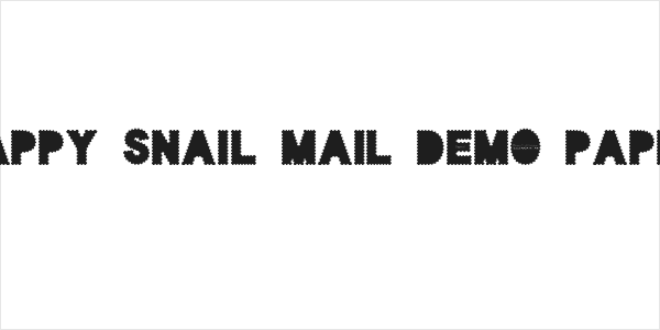 Happy Snail Mail DEMO Paper Logo
