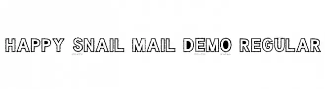 Happy Snail Mail DEMO Regular  免费字体下载
