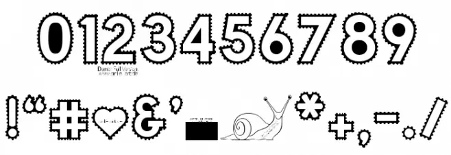 Happy Snail Mail DEMO Regular Font OTHER CHARS