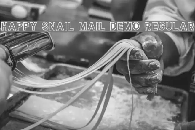 Happy Snail Mail DEMO Regular Font examples