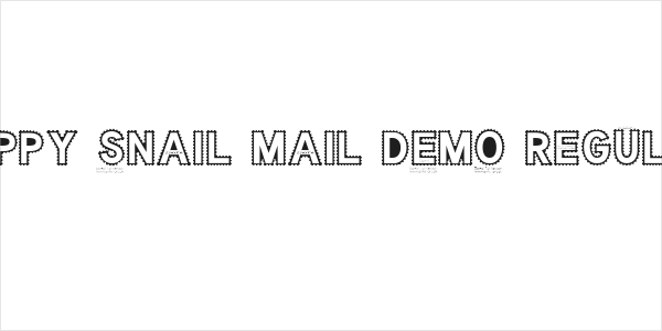 Happy Snail Mail DEMO Regular Logo