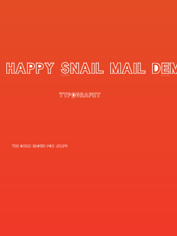 Happy Snail Mail DEMO Regular Poster