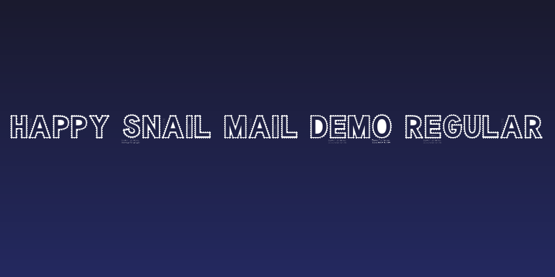 Happy Snail Mail DEMO Regular Social Header