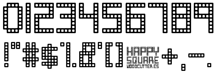 Happy Square フォント その他の文字