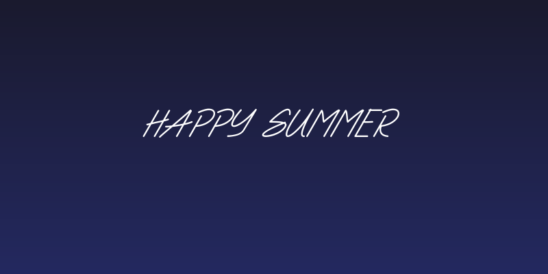 Happy Summer Social Header