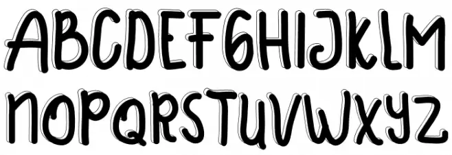 Happy Sunday 2 Schriftart Groß