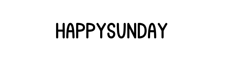 Happy Sunday  font caratteri gratis