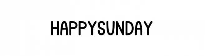 Happy Sunday  Frei Schriftart Herunterladen