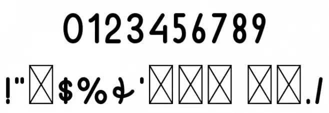 Happy Sunday Font OTHER CHARS