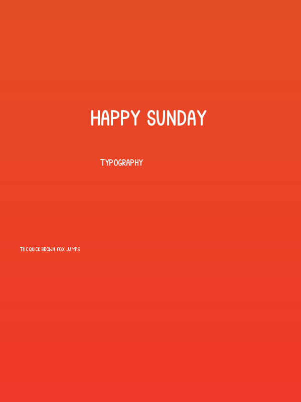 Happy Sunday Poster