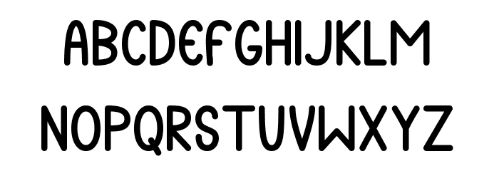 Happy Sunday Font LOWERCASE
