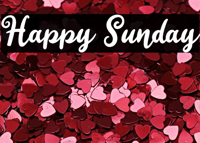 Happy Sunday Font examples