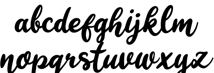 Happy Sunday Font LOWERCASE