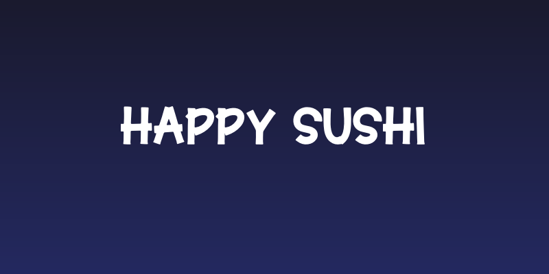 Happy Sushi Social Header