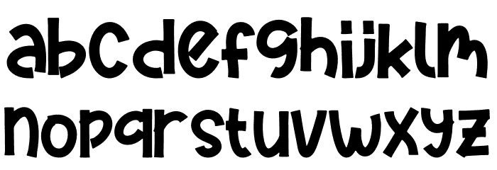 Happy Sushi Font LOWERCASE