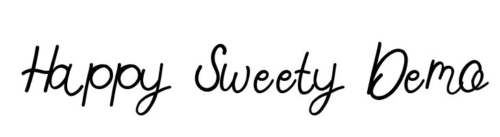 Happy Sweety Demo  لخطوط تنزيل