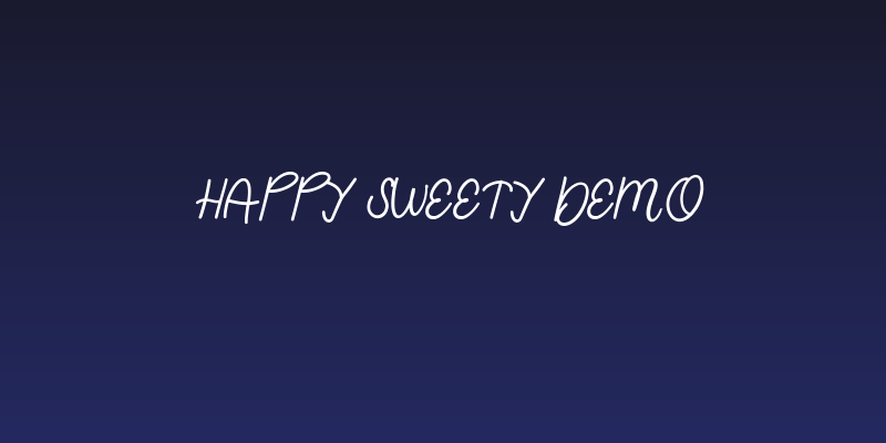 Happy Sweety Demo Social Header