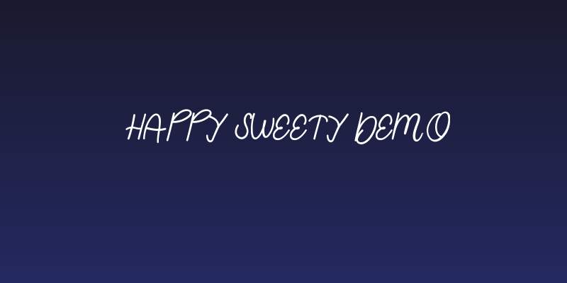 Happy Sweety Demo Social Header