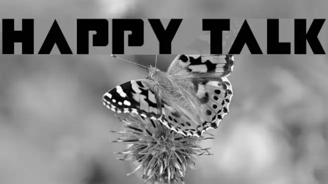 Happy Talk Font examples