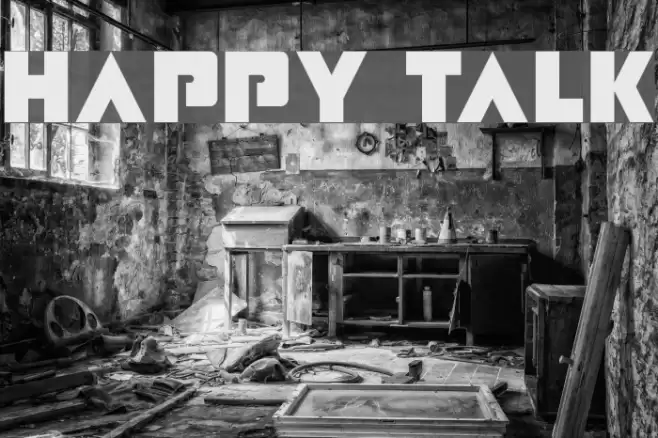 Happy Talk Font examples
