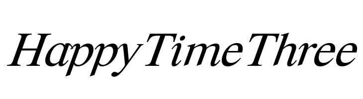Happy Time Three Font