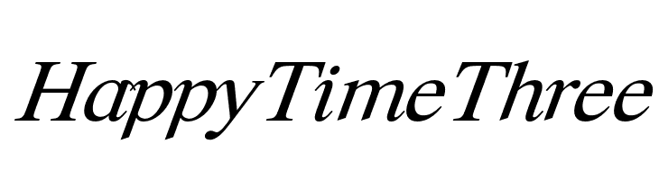 Happy Time Three  フリーフォントのダウンロード