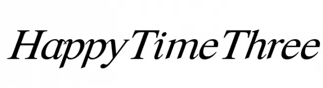 Happy Time Three  baixar fontes gratis