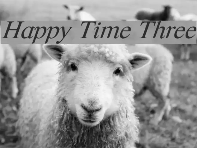 Happy Time Three Font examples