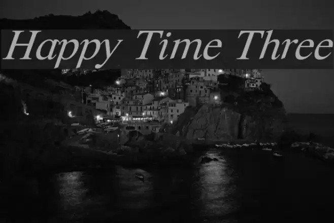 Happy Time Three Font examples