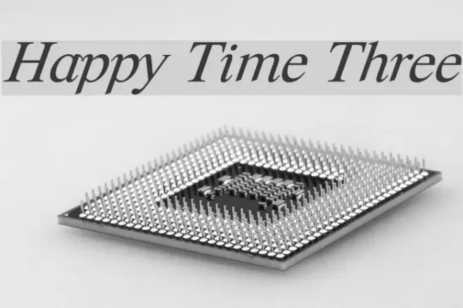 Happy Time Three Font examples