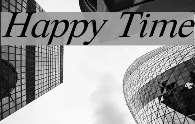 Happy Time Caratteri examples