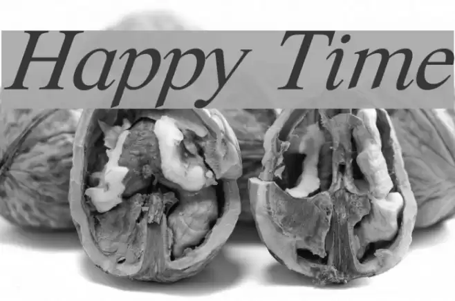 Happy Time Caratteri examples