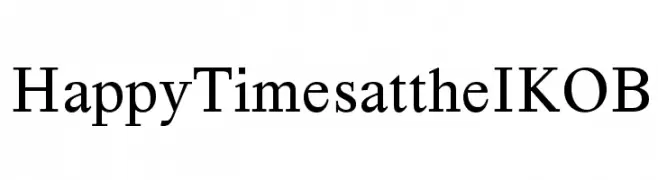 Happy Times at the IKOB  font caratteri gratis