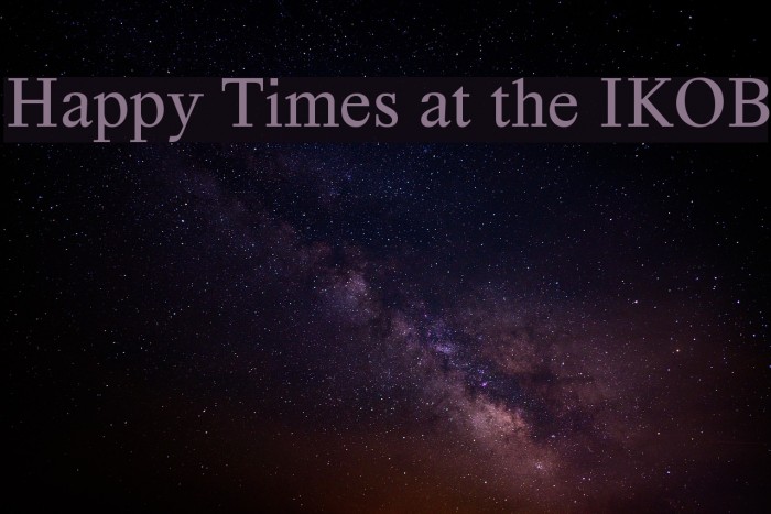 Happy Times at the IKOB Font examples