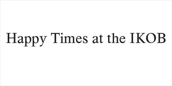 Happy Times at the IKOB Logo