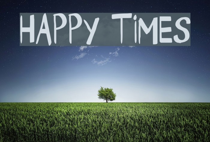 Happy Times Font examples