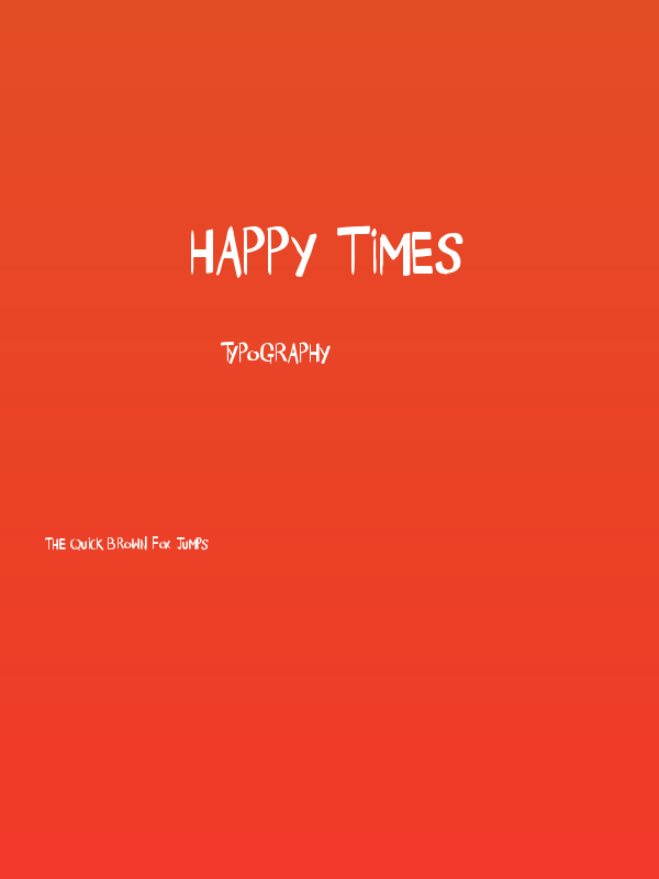 Happy Times Poster