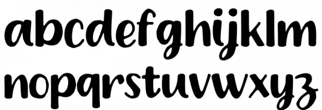 Happy Town Font Litere mici