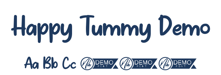 Happy Tummy Demo Font Preview